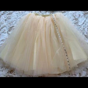 Tulle skirt.